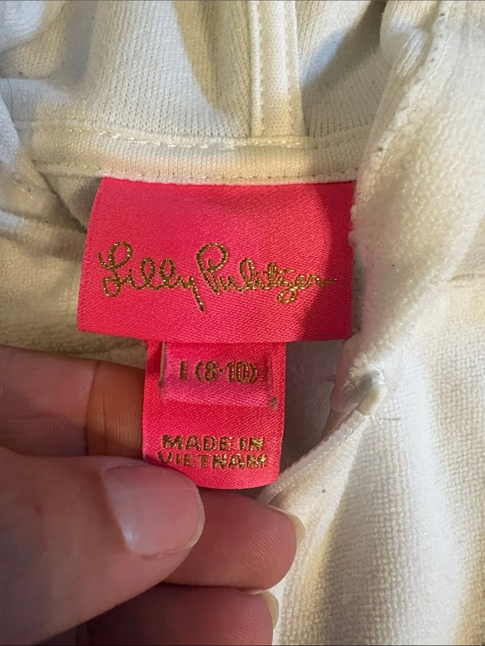 🎉Lilly Pulitzer White Hooded Kids Swim Coverup
